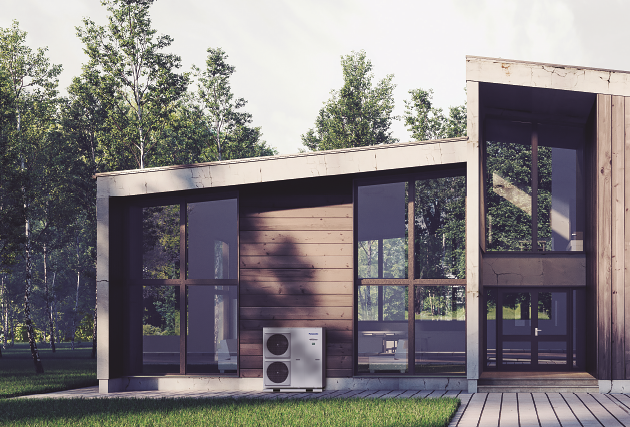 Haus mit Panasonic W&auml;rmepumpe &ndash; VIP Haustechnik GmbH Achern